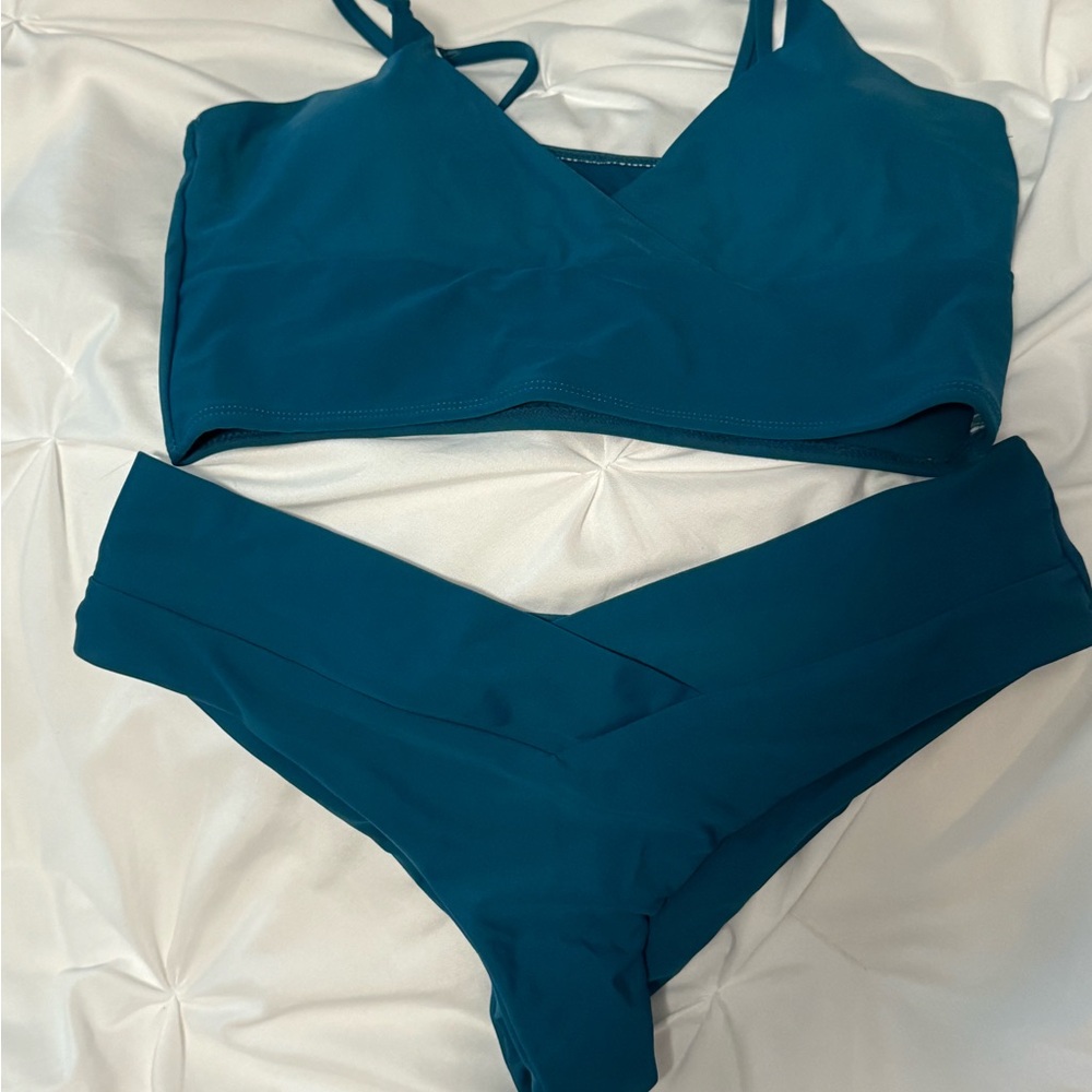 Blue bikini